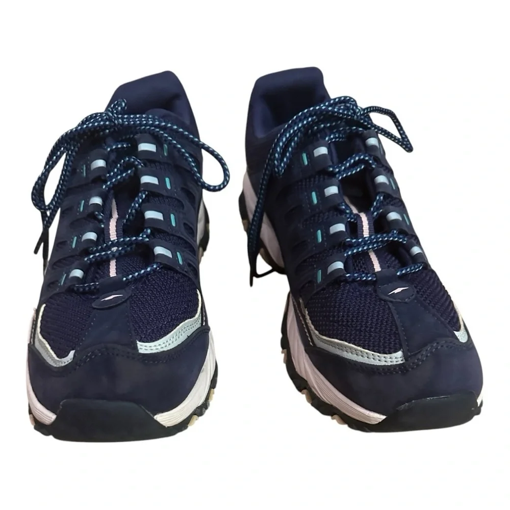 AVIA Memory Foam Women's Blue & White &Light Green  Athletic Sneaker Size 11 - Picture 2 of 9